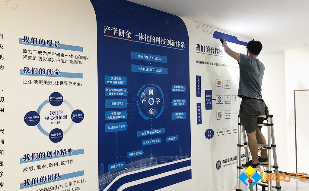 中震科建（深圳）控股有限公司企业文化墙设计制作